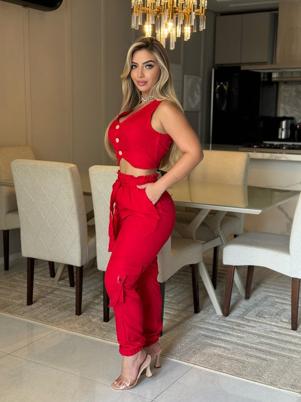 Conjunto Fashion -Vermelho